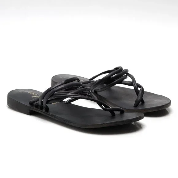 🎉 LAST CHANCE🎉 FREE PEOPLE Kayla Soft Strappy Sandals / Black - Picture 9 of 12